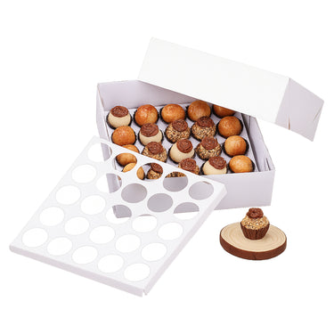 Candy and Brigadeiro Box for 25 Candies with Insert Tray – Pack of 10 Units